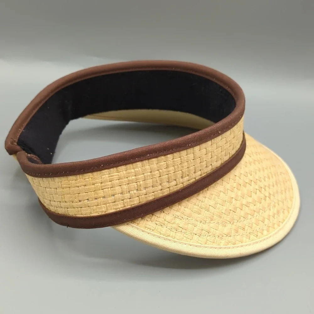 Goorin Bros Women's Paper Straw Visor Hat Natural/Brown One Size
